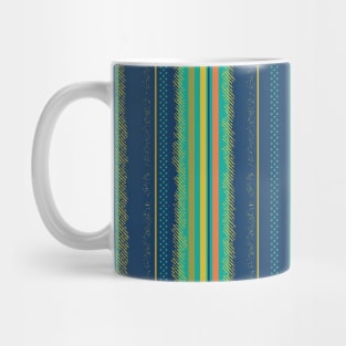 90's Playful Childlike Stripe Pattern Mug